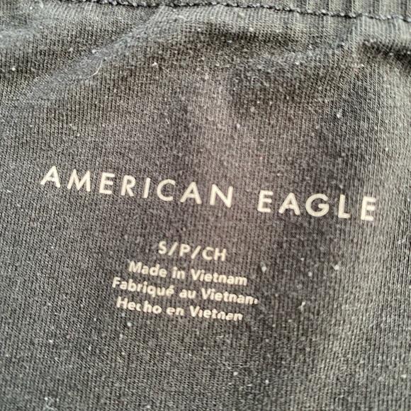 3/$30 American Eagle black plain cotton blend warm high waisted comfy leggings - Picture 5 of 6